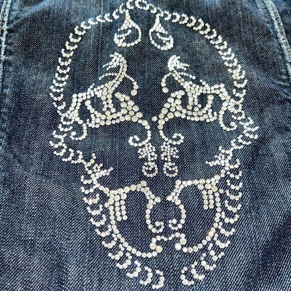 Thomas Wylde Designer π©βπ¨ Diamond π π Denim Jacket Unique Buttonsβand Zips! - Picture 9 of 17